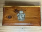 Vintage Miniature Glacier National Park Wood Chest Souvenir