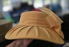Vintage Gold Bow Rhinestone Embellished Women s Kentucky Derby Hat Figurina