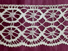 Superb Antique French Handmade  Bobbin Lace Edging 200cm By 5cm -starched