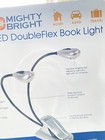 Mighty Bright Led Double Flex Clip On Book Light Adjustable Battery Operated New