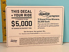 2010 Sunoco Nascar Official Fuel Sticker