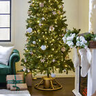 Home Heritage Golden Rotating Christmas Tree Stand For Up To 9 Feet  open Box 