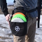 Infinite Discs Holster Disc Golf Pouch Bag - Small Small  Black 