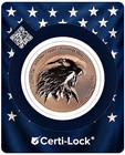 1 Oz  Scottsdale Eagle Stacker Proof Round  999 Fine Copper Sealed Assay Tep