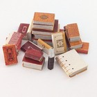 Rare Dollhouse Miniature Book Set Lot Of 22  Vintage Gold Gilt  Resin wood Core