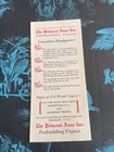 C 1960s Princess Anne Inn Hotel Fredericksburg Virginia Vintage Travel Brochure