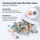 Sponge Filter Media For Aquarium     350 Pcs Pre Filter Foam Replacement For Fish