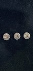Set Of Three Different Unique Patterns Sterling Silver Button Covers