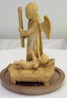 Mod Depose Guardian Angel With Candle Baby Jesus Manger Italy Vintage 3 75