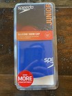 Speedo Solid Silicone Swim Cap Blue Silicone  latex-free  Junior Ages 6-14 Kids