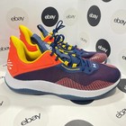 Under Armour Curry Hovr Splash 2 Basketball Shoe Navy Orange 3025636 400 Sz 12 5