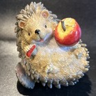 Vintage Shudehill Hedgehog With Apple Resin Figure