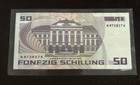 50 Austrian Schilling Banknote Featuring Sigmund Freud Fonfzig Schilling