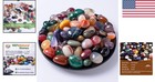 Polished Multicolor Healing Crystal Stone Set - 72 Pcs  18 Types Of Gemstones