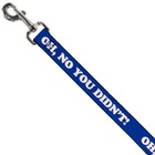Dog Leash 6-feet Oh  No You Didn t    Navy purple white