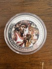 The Highland Mint Michael Jordan 39mm Silver Coin With Color Highlights  5000