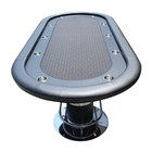 96  Oval Poker Table 10-player With Racetrack For Casino Game Texas Holdem Elite