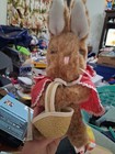Vintage Eden Toys Inc Beatrix Potter    mopsy    Plush Bunny Rabbit 10    Red Cape