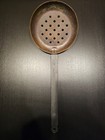 Vintage Antique Copper Skimmer Ladle 17 5 Inches