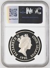 1991 Cook Islands Silver 50 Dollars Alpine Ibex Ngc Pf 69 Ultra Cameo