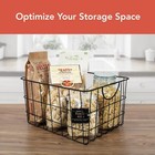 Sturdy Steel Metal Basket Storage Organizer Bin With Handle