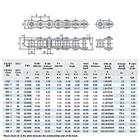  25 -  100 Simplex Roller Chains Full half Connecting Links Pitch 6 35 - 31 75mm