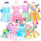 Princess Dress Up Clothes Gift Set 25 Pieces Role Play Costume For Little Girls