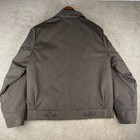 Dickies Brown Eisenhower Jacket Insulated Lined Quilted Full Zip Coat Men Size M