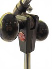 Vintage Atlas Sound Microphone Stand Set Of 2 Weighted Round Bases One Boom