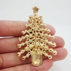 New Fashion Pretty Christmas Tree Brooch Pin Clear Rhinestone Crystal