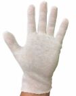 24 Pr   2 Doz 100  Cotton Lightweight White Lisle Coin Jewelry Inspection Gloves