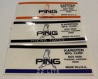 Ping Micro-taper Shaft Band Labels Vintage Golf Club Restoration Eye 2 Zing