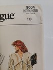 Vogue 9004 Dress Wrap Straight Sewing Pattern Ladies 10 Uc Vtg Very Easy Button
