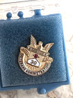 Vintage 10k Gold 30 Years Veterans Administration Service Pin