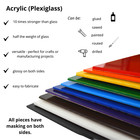 1 4  Solid Colored Acrylic Plexiglass Plastic Sheet  Choose Size And Color
