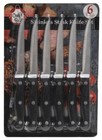 Chef s Best Stainless Steel 6 Piece Steak Knife Set With Rivet Composite Handle