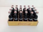 Coca-cola   Vintage    Miniature  3 inch- Glass Bottles- Lot Of 48 With 2 Crates
