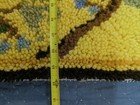 Vintage Latch Hook Shag Rug Wall Art Butterfly Floral Bird 30x60 Retro Boho