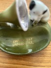Porcelain Rca  Radio Dog With Gramophone With Souvenir Of Chicago  Il   Listed
