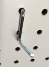  100 Pack  Angle 1 1 2  Metal Peg Garage Hanger Hooks   1 8 To 1 4 Inch Pegboard