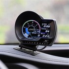 Digital Gauge Car Hud Head Up Display Obd2 Oil Pressure Rpm Temperature Monitor