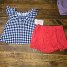 Baby Girl Infant Size 3 Months  Cute 2-piece Sets  Lot Of 6 Newborn Outfits