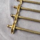 Set Of 12 Vintage Brass Stair Carpet Rods 30  X 3 8  Brackets Finials
