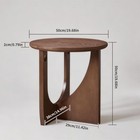 100  Solid Wood Side Table  Natural Wooden Coffee Table simple Accent Table