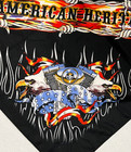 American Heritage Biker Bandana Bald Eagle V-twin Harley Motor New Vintage Y2k