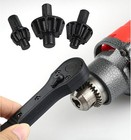 2-in-1 Ratchet Drill Chuck Key Wrench Universal Chuck Key Replacement For Drill