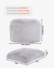Uimoso Bean Bag Bed Chair Convertible From Chair To Lounge Or Mattress Grey-full