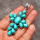 Turquoise Gemstone 925 Sterling Silver Handmade Jewelry Pendant 2 85 