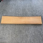 Vintage Chinese Carved Wood Panel Asian Relief Plaque Camphor Chest Front 34x7   
