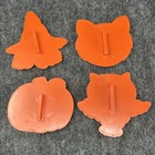 Vintage Hallmark Halloween Cookie Cutters 4pc Set Witch Cat Pumpkin Owl